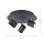 Spot de plafond réglable métal noir GU10 Ø35 cm