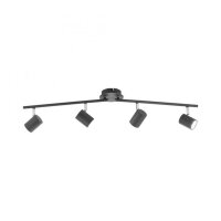 Spot de plafond réglable en métal noir GU10...