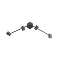 Spot de plafond réglable en métal noir GU10...