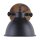 Spot de plafond flexible bois métal E14 L:15 cm Industrial