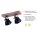 Spot de plafond flexible bois métal E14 noir industriel