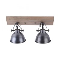 Spot de plafond flexible bois métal E14 44,5 cm...