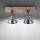 Spot de plafond flexible bois métal E14 44,5 cm Industrial