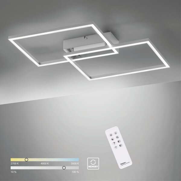 Lampe de plafonnier LED en acier L:50,4 cm 2700-5000 K dimmable
