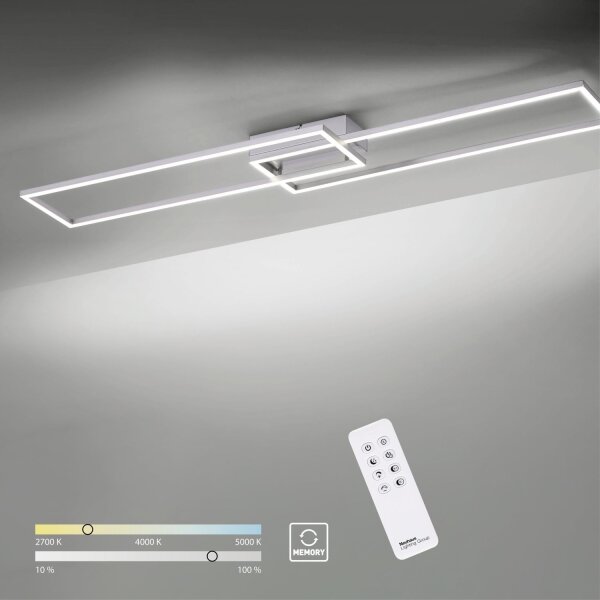 Lampe de plafonnier LED à intensité variable en acier L:110 cm 2700-5000 K