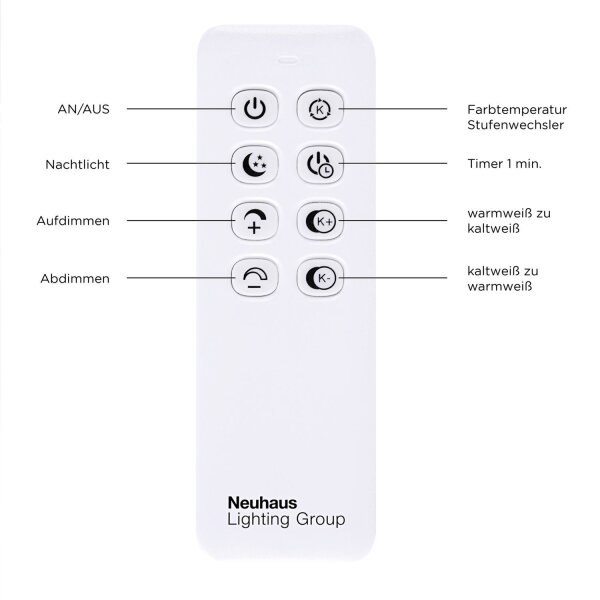 Lampe de plafonnier LED à intensité variable en acier L:110 cm 2700-5000 K