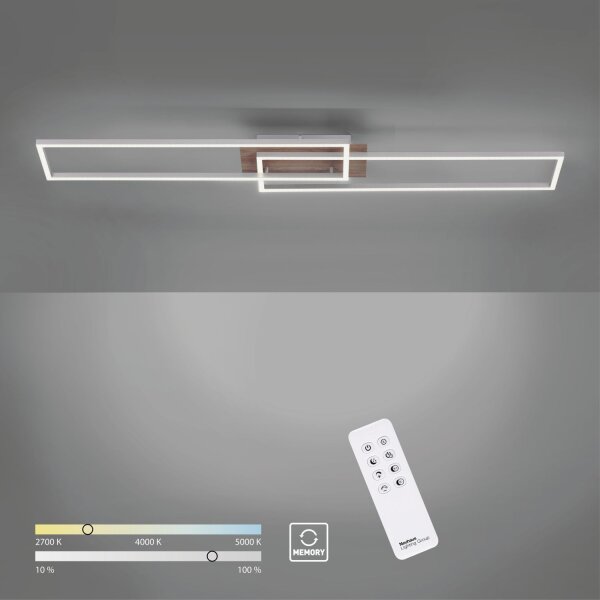 Lampe de plafonnier LED à intensité variable L:110 cm 2700-5000 K en naturel