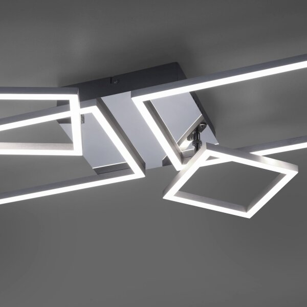 Lampe de plafonnier LED ajustable en acier L:65 cm 3000 K