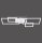 Lampe de plafonnier LED ajustable en acier L:65 cm 3000 K