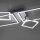 Lampe de plafonnier LED ajustable en acier L:65 cm 3000 K