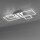 Lampe de plafonnier LED ajustable en acier L:65 cm 3000 K