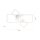 Lampe de plafonnier LED ajustable en acier L:65 cm 3000 K