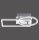 Plafonnier LED ajustable en acier L:37 cm 1260 lm