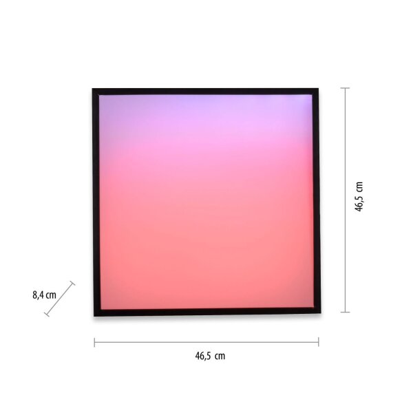 Lampe de plafonnier LED dimmable 2700-5000 K L:45 cm faible éblouissement