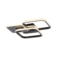 Lampe de plafonnier LED noire métal 3000 K 4700 lm...
