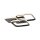 Lampe de plafonnier LED noire métal 3000 K 4700 lm élégante