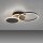 Lampe de plafonnier LED noir nature blanc chaud 26 W ajustable