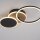 Lampe de plafonnier LED noir nature blanc chaud 26 W ajustable