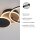 Lampe de plafonnier LED noir nature blanc chaud 26 W ajustable