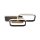 Lampe de plafonnier LED Métal L:46 cm 36 W Noir Naturel