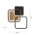 Lampe de plafonnier LED Métal L:46 cm 36 W Noir Naturel