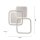 Lampe de plafonnier LED métal en acier 3000 K 4700 lm élégant
