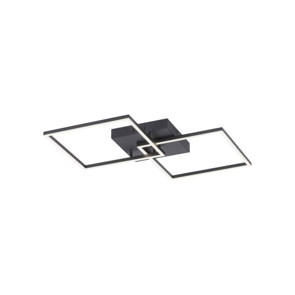 Plafonnier LED noir L:53 cm 2700-5000 K dimmable