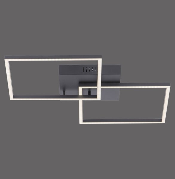 Plafonnier LED noir L:53 cm 2700-5000 K dimmable