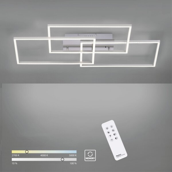Plafonnier LED en acier L:82 cm 2700-5000 K dimmable