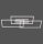Plafonnier LED en acier L:82 cm 2700-5000 K dimmable