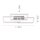 Plafonnier LED en acier L:82 cm 2700-5000 K dimmable