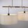 Suspension ronde papier bois E27 107 cm confortable