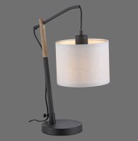 Blendarme lampe de table papier bois E27 48 cm liseuse