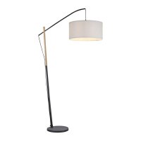 Blendarme Lampadaire papier bois E27 189 cm liseuse
