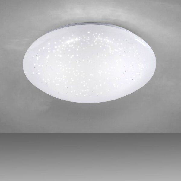 Plafonnier LED Ciel de nuit blanc chaud 3000 K Ø35 cm