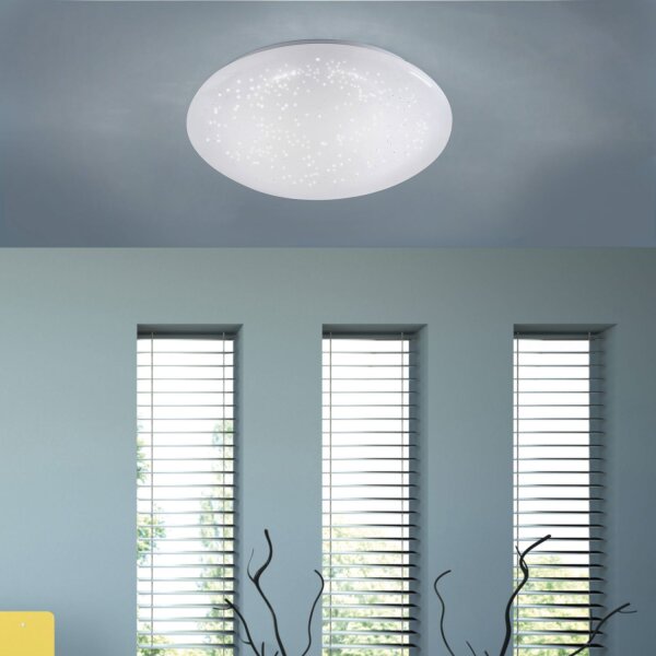 Plafonnier LED Ciel de nuit blanc chaud 3000 K Ø35 cm
