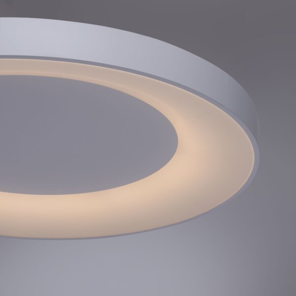 Lampe de plafonnier LED à intensité variable avec télécommande Blanc Ø70 cm