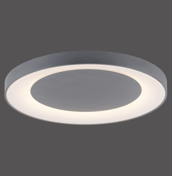 Lampe de plafonnier LED à intensité variable avec télécommande Gris Ø70 cm