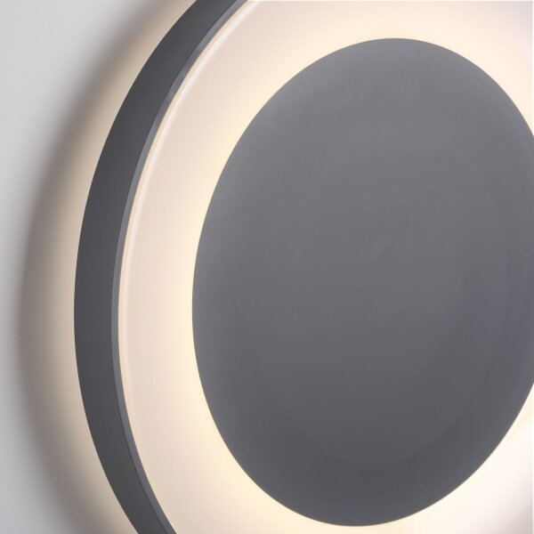 Lampe de plafonnier LED à intensité variable avec télécommande Gris Ø70 cm