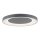Lampe de plafonnier LED à intensité variable avec télécommande Gris Ø70 cm