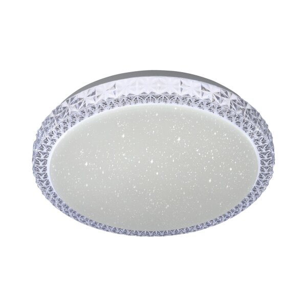 Plafonnier LED Ciel étoilé verre rond Ø30 cm 9 W