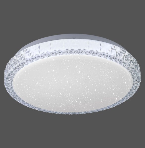 Plafonnier LED Ciel étoilé verre rond Ø30 cm 9 W