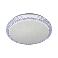 Plafonnier LED Ciel étoilé verre rond...