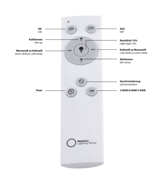 Lampe de plafonnier LED Ciel étoilé Ø60 cm 36 W Télécommande