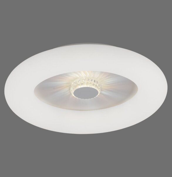 Lampe de plafonnier LED blanche avec variateur Télécommande Ø50 cm