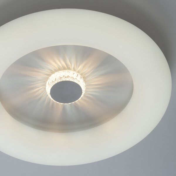 Lampe de plafonnier LED blanche avec variateur Télécommande Ø50 cm