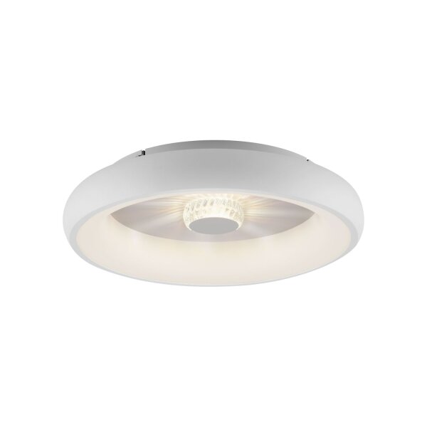 Lampe de plafonnier LED à intensité variable Télécommande effet cristal