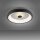 Plafonnier LED à intensité variable effet cristal 29 W noir