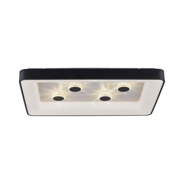 Plafonnier LED noir 2700-5000 K 6295 lm dimmable