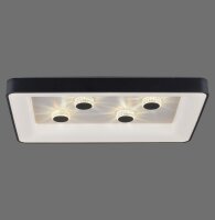 Plafonnier LED noir 2700-5000 K 6295 lm dimmable